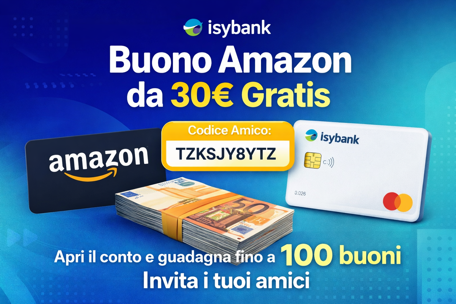 Bonus Isybank 30€ Amazon 2026